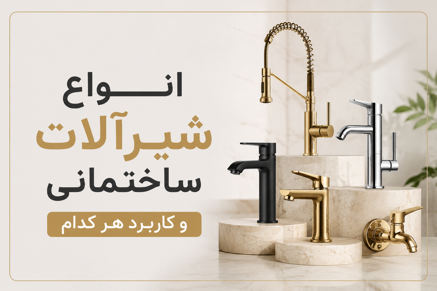 انواع شیرآلات ساختمانی و کاربرد هر کدام | راهنمای کامل انتخاب شیرآلات ساختمان