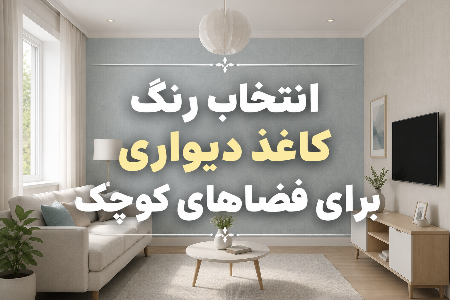 برای محیط کوچک چه مدل کاغذ دیواری انتخاب کنیم تا فضا بزرگتر دیده شود؟