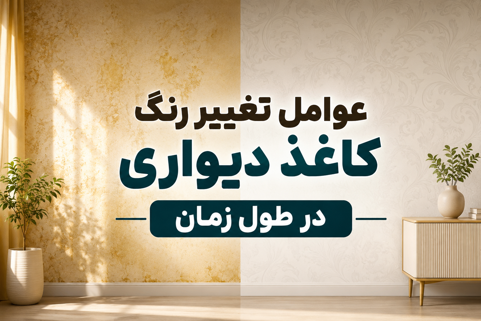 عوامل تغییر رنگ کاغذدیواری در طول زمان