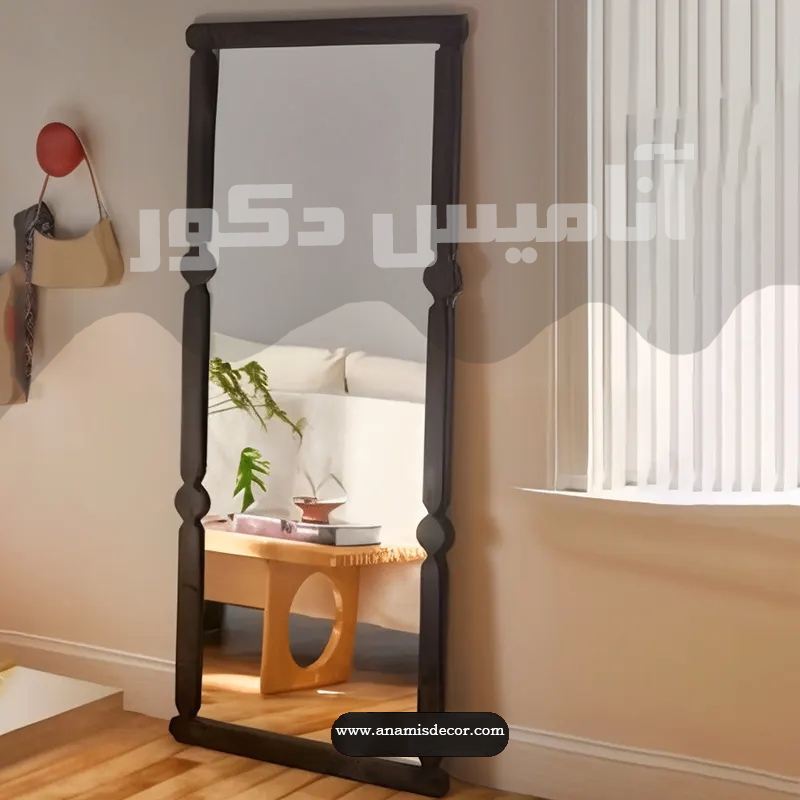 آینه قدی آنامیس با فریم طرح چوب کد AY_1503