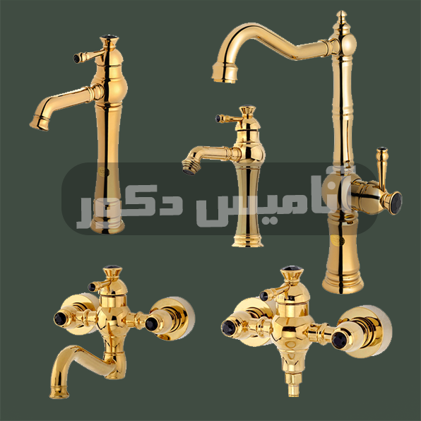 شیرآلات شیذر مدل الیزه | رنگ طلایی