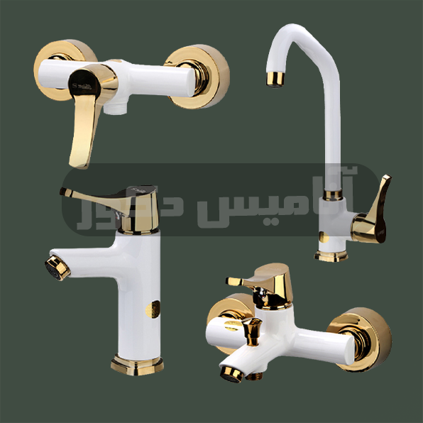 شیرآلات شیذر مدل الماس | رنگ سفید