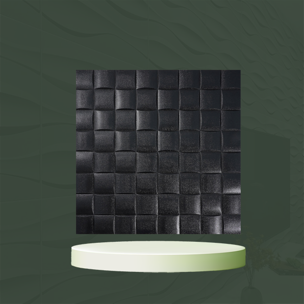 دیوارپوش فومی کد مربع مشبک مشکی