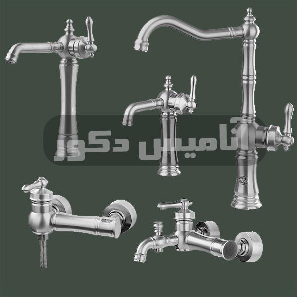 شیرآلات شیذر مدل آترینا | رنگ استیل مات