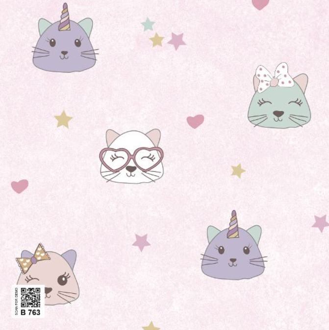 کاغذ دیواری کودک یونیکیتی Unikitty