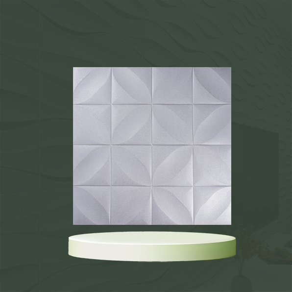 دیوارپوش فومی کد گلبرگ نقره ای