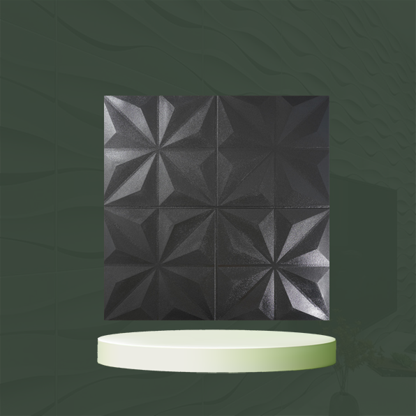 دیوارپوش فومی کد چهار ضلعی مشکی