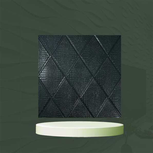 دیوارپوش فومی کد لوزی کروکدیل مشکی